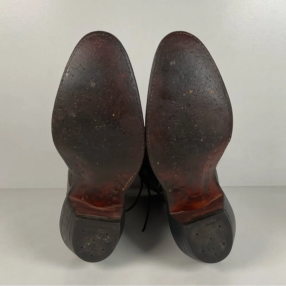 Custom Kiltie Packer Boots | Dark Brown | Men’s 9 D